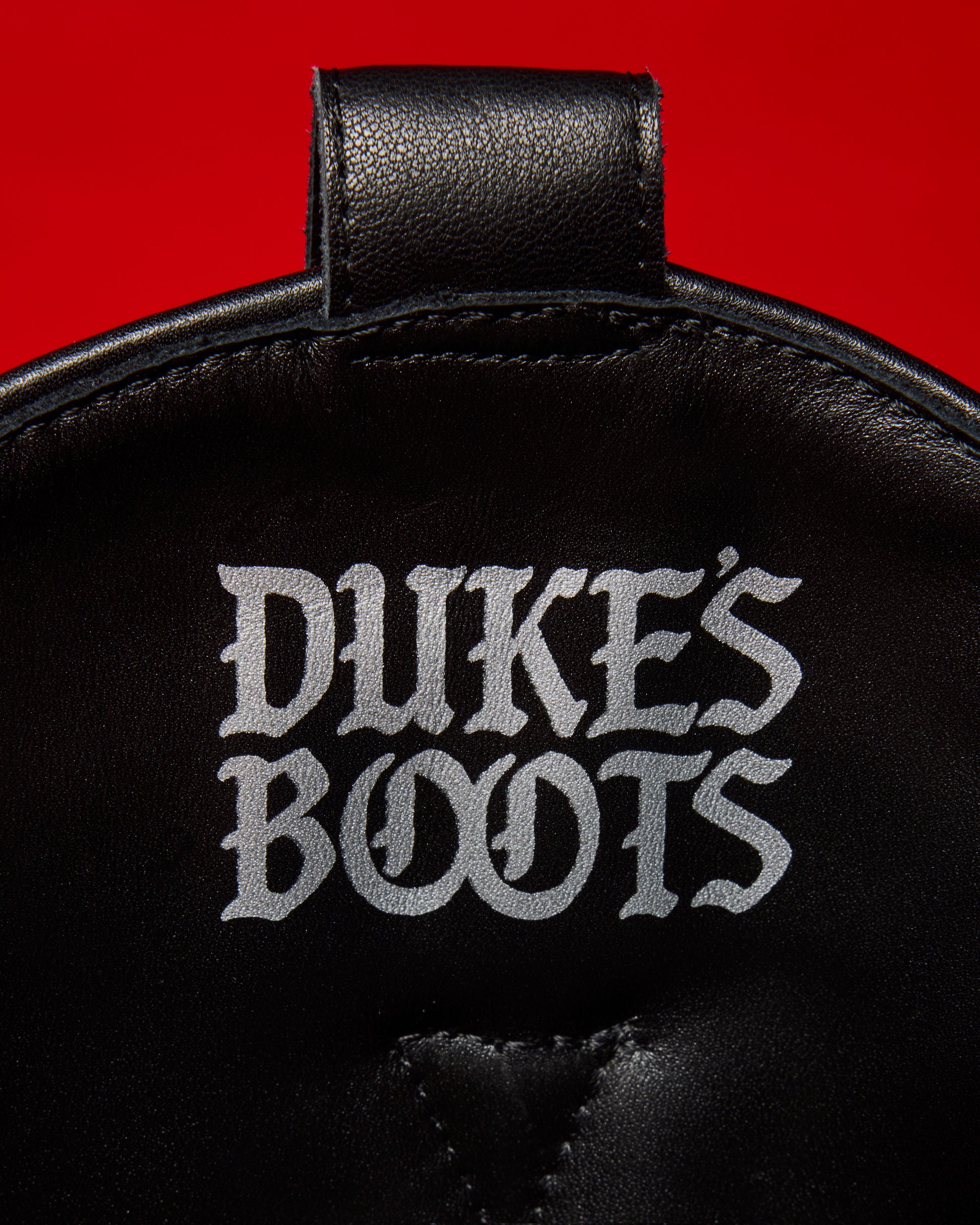 Innner logo of Jet Black nappa cowboy boot